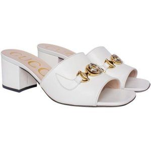 Gucci White Horsebit